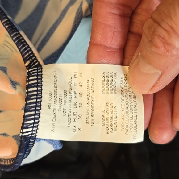 $5 ADD TO BUNDLE Swim Solutions Womens Floral Tankini Top Multicolor 8 BIN X - Picture 13 of 14